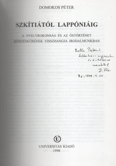 Szkítiától Lappóniáig - Oskola Antikvárium