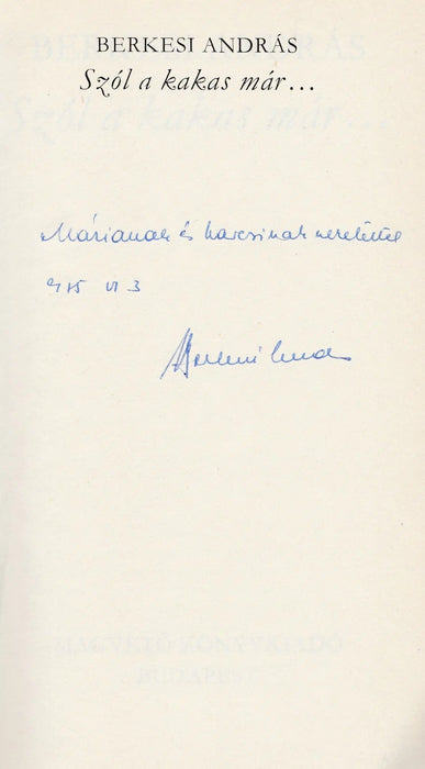 Szól a kakas már... - Oskola Antikvárium