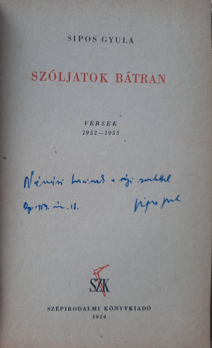 Szóljatok bátran - Oskola Antikvárium