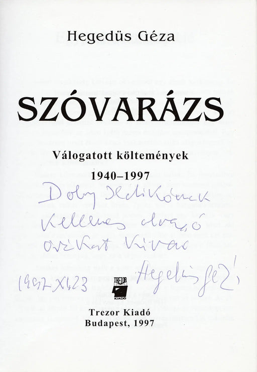 Szóvarázs - Oskola Antikvárium