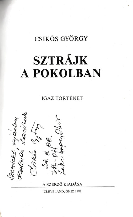 Sztrájk a pokolban - Oskola Antikvárium