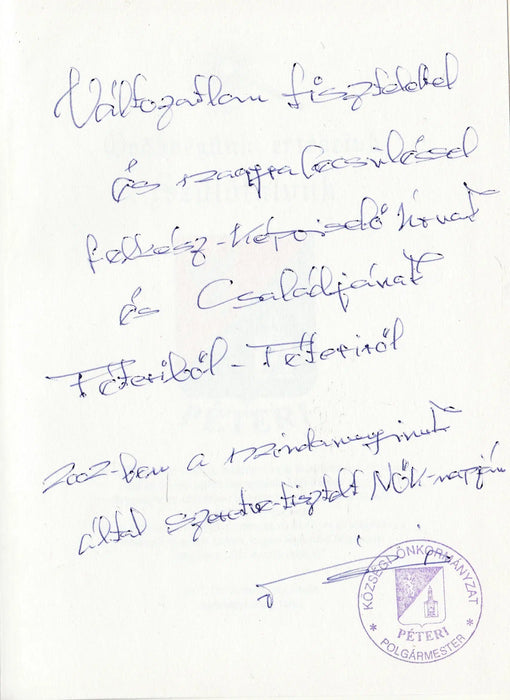 Szülőfalunk Péteri - Oskola Antikvárium