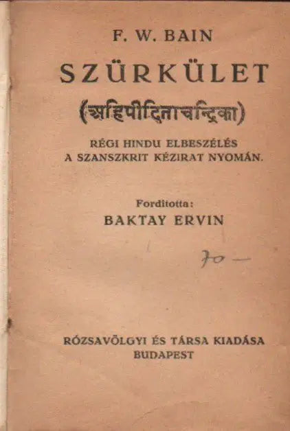 Szürkület - Oskola Antikvárium