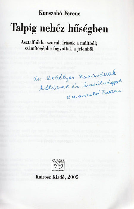 Talpig nehéz hűségben - Oskola Antikvárium