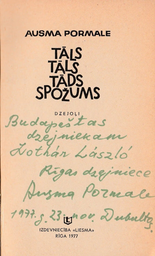 Táls táls táds spozums - Oskola Antikvárium