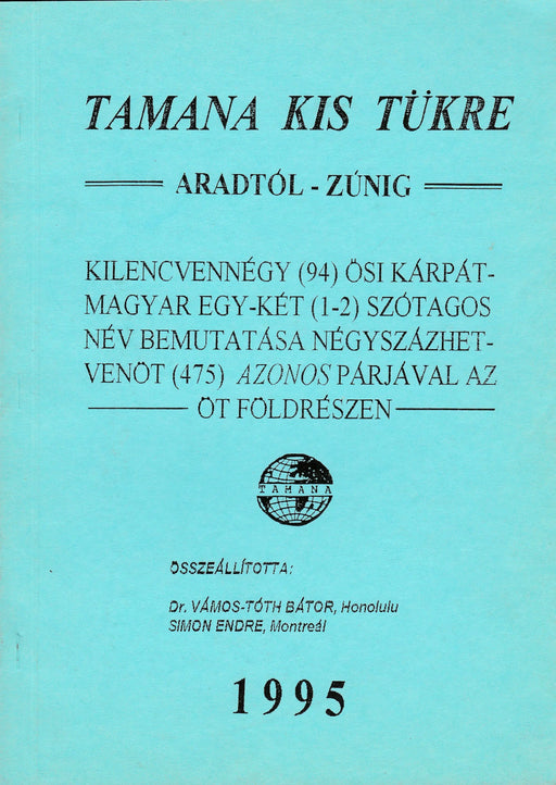 Tamana kis tükre Aradtól - Zúnig - Oskola Antikvárium
