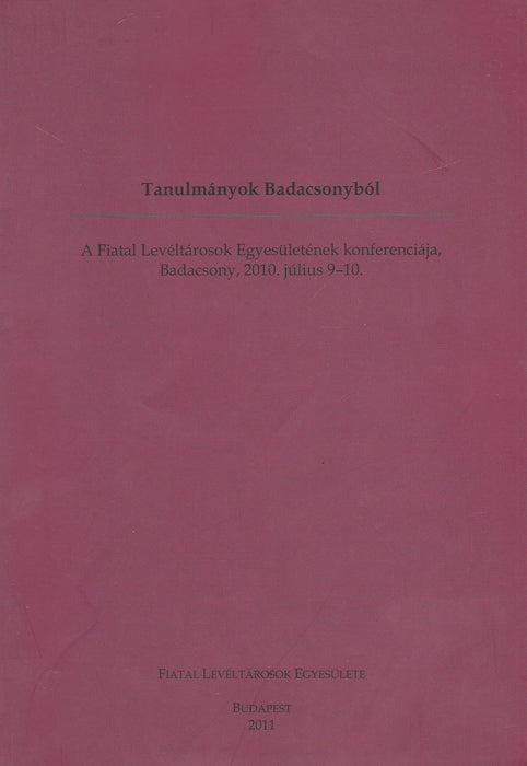 Tanulmányok Badacsonyból - Oskola Antikvárium