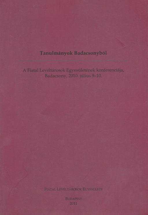 Tanulmányok Badacsonyból - Oskola Antikvárium