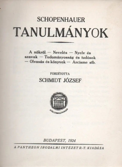 Tanulmányok I - III. - Oskola Antikvárium