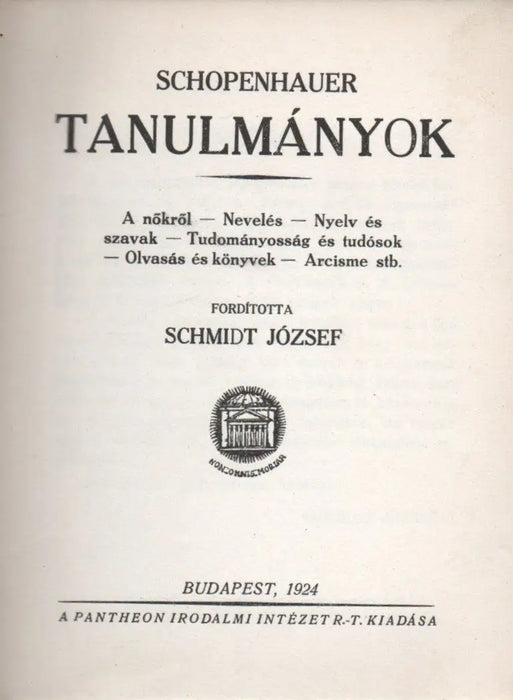 Tanulmányok I - III. - Oskola Antikvárium