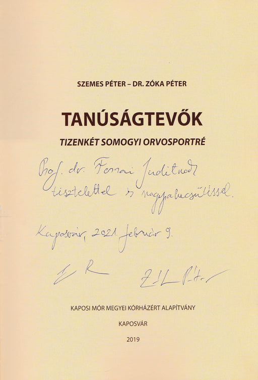 Tanúságtevők - Oskola Antikvárium