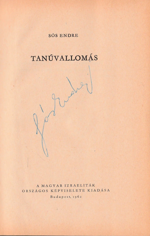 Tanúvallomás - Oskola Antikvárium