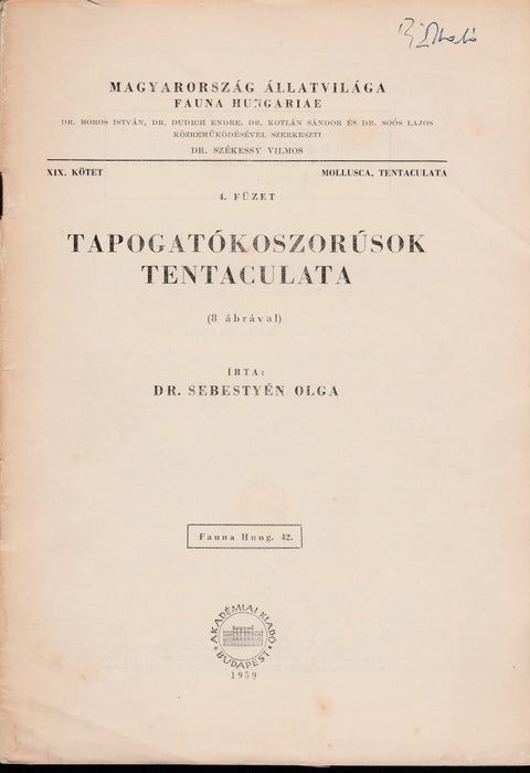 Tapogatókoszorúsok - Tentaculata - Oskola Antikvárium