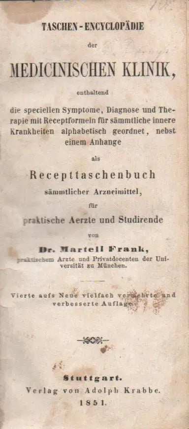 Taschen - Encyclopädie der Medicinischen Klinik - Oskola Antikvárium
