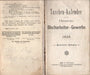 Taschen - Kalender für das Deutsche Blecharbeit - Gewerbe 1898 - Oskola Antikvárium