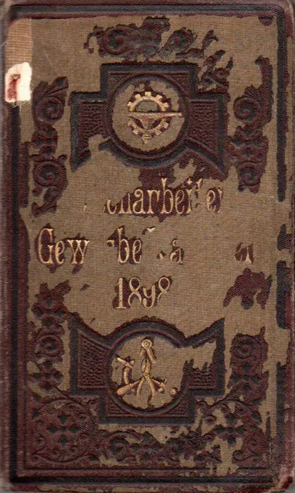 Taschen - Kalender für das Deutsche Blecharbeit - Gewerbe 1898 - Oskola Antikvárium