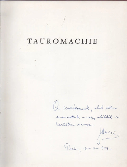 Tauromachie - Oskola Antikvárium