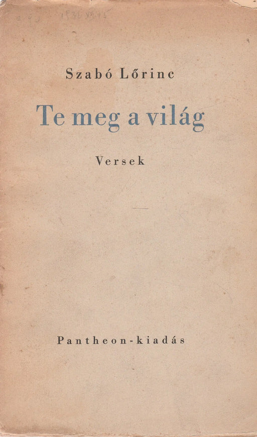 Te meg a világ - Oskola Antikvárium