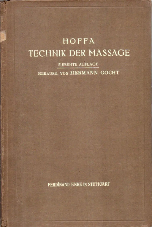 Technik der Massage - Oskola Antikvárium