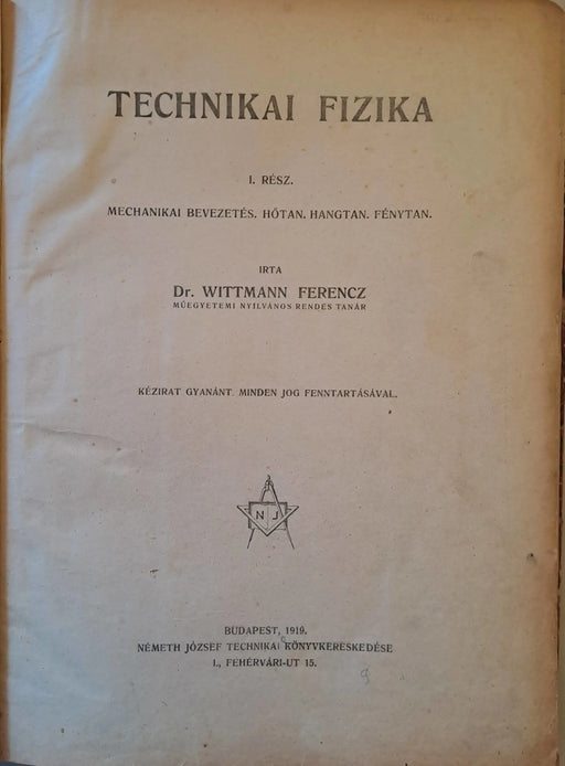 Technikai fizika I - II. - Oskola Antikvárium
