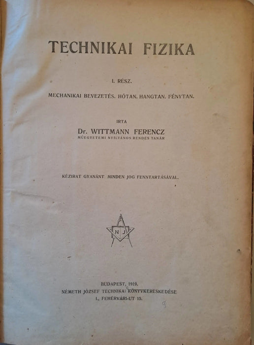 Technikai fizika I - II. - Oskola Antikvárium
