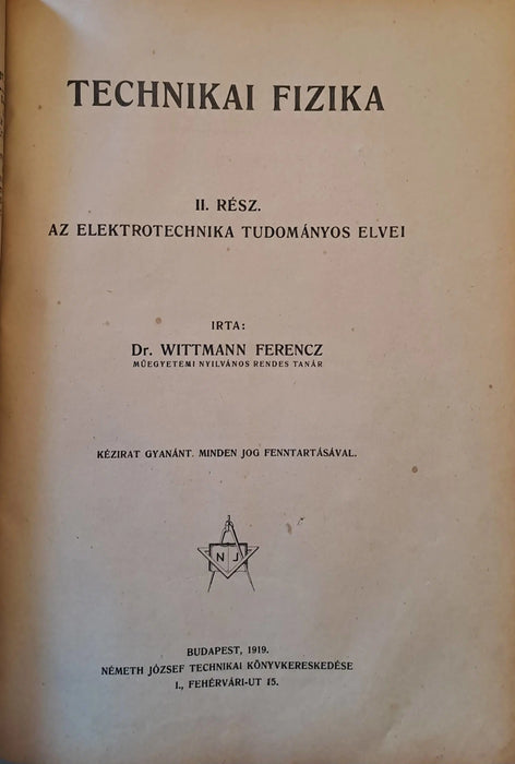 Technikai fizika I - II. - Oskola Antikvárium