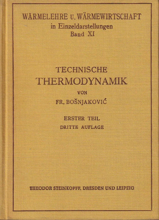 Technische Thermodynamik I. - Oskola Antikvárium