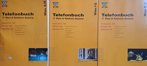 Telefonbuch Wien 97/98 I - III. - Oskola Antikvárium