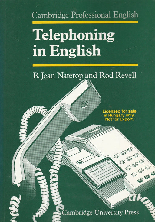 Telephoning in English - Oskola Antikvárium