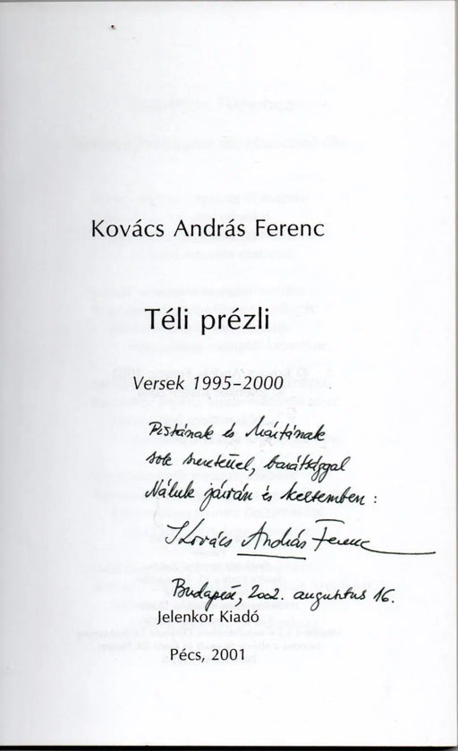 Téli prézli - Oskola Antikvárium