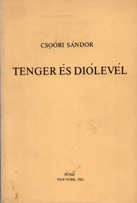 Tenger és diólevél - Oskola Antikvárium