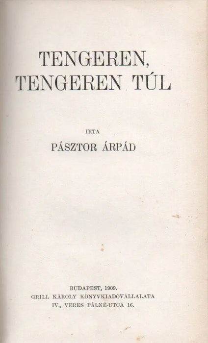 Tengeren, tengeren túl - Oskola Antikvárium