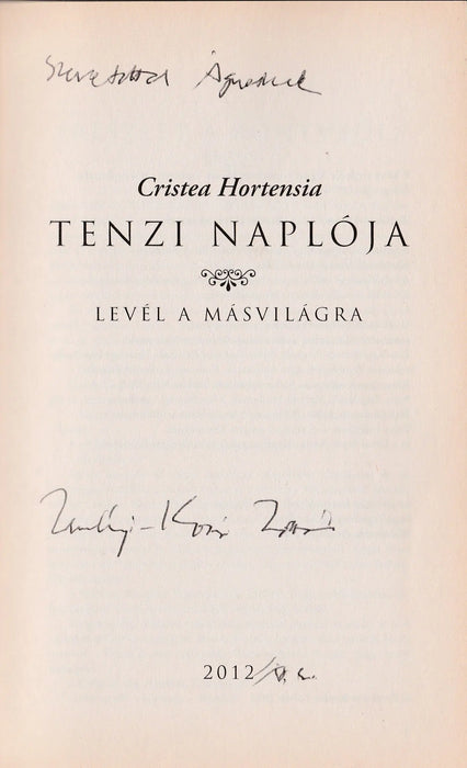 Tenzi naplója - Oskola Antikvárium