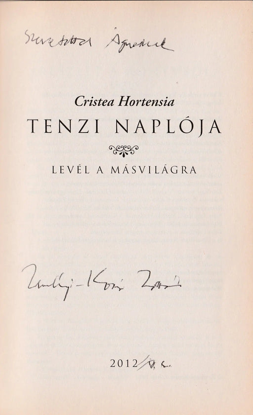 Tenzi naplója - Oskola Antikvárium