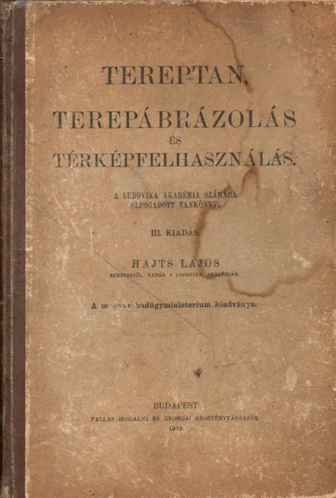 Tereptan, terepábrázolás és térképfelhasználás - Oskola Antikvárium