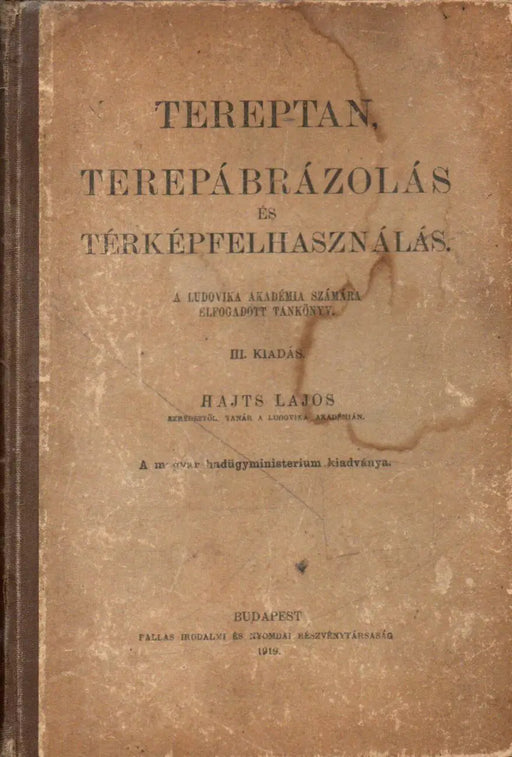 Tereptan, terepábrázolás és térképfelhasználás - Oskola Antikvárium