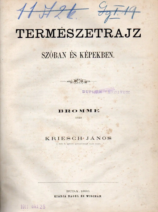 Természetrajz szóban és képekben - Oskola Antikvárium