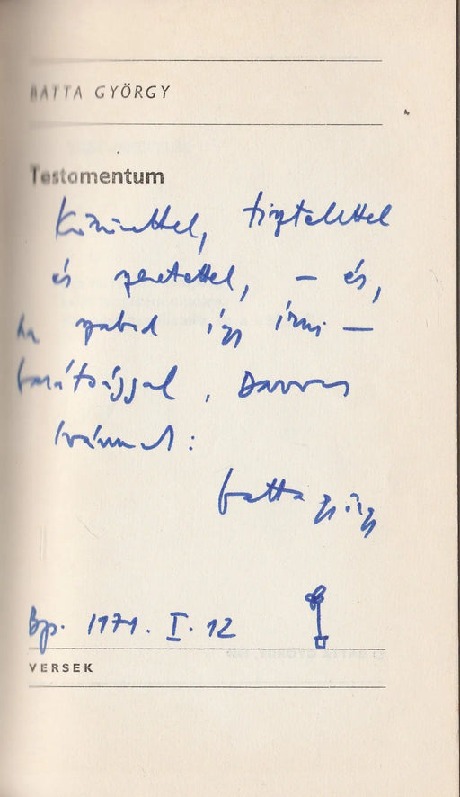 Testamentum - Oskola Antikvárium