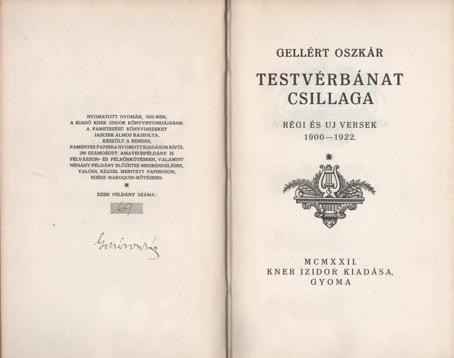 Testvérbánat csillaga - Oskola Antikvárium