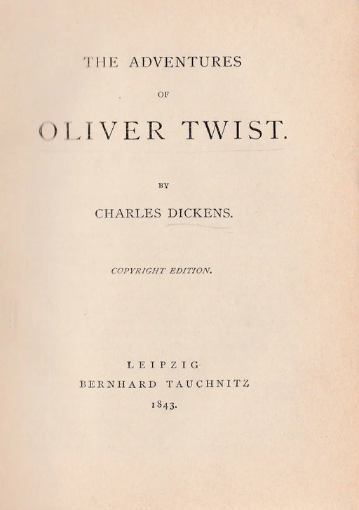 The Adventures of Oliver Twist - Oskola Antikvárium