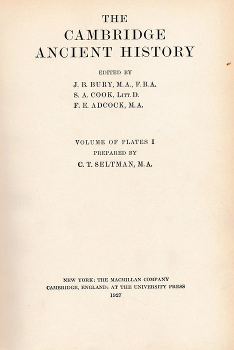 The Cambridge Ancient History I. - Oskola Antikvárium