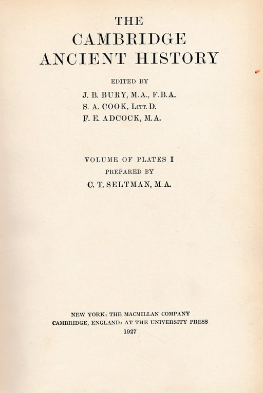 The Cambridge Ancient History I. - Oskola Antikvárium