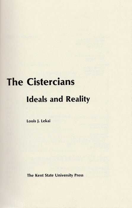 The Cistercians - Oskola Antikvárium
