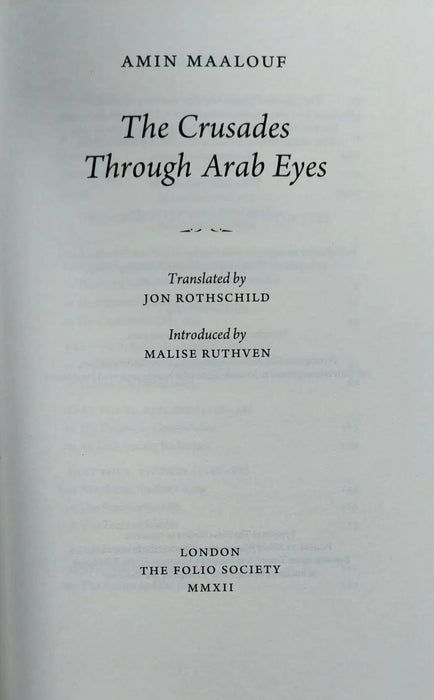 The Crusades Through Arab Eyes - Oskola Antikvárium