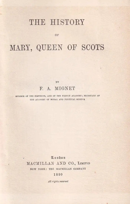 The History of Mary, Queen of Scots - Oskola Antikvárium