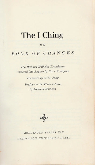 The I Ching or Book of Changes - Oskola Antikvárium
