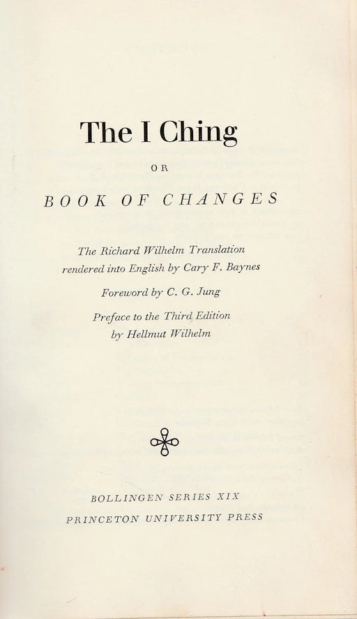 The I Ching or Book of Changes - Oskola Antikvárium