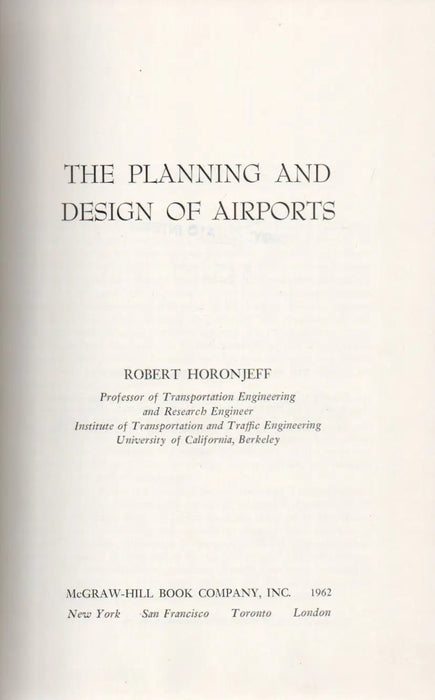 The Planning and Desing of Airports - Oskola Antikvárium