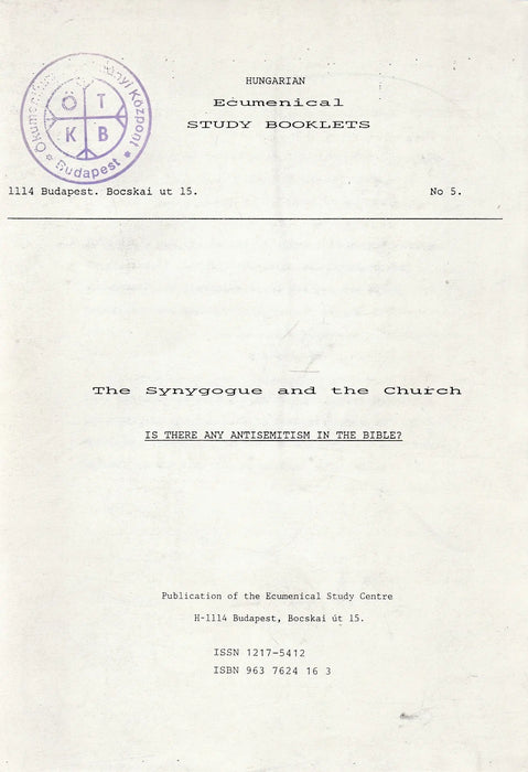 The Synygogue and the Church - Oskola Antikvárium