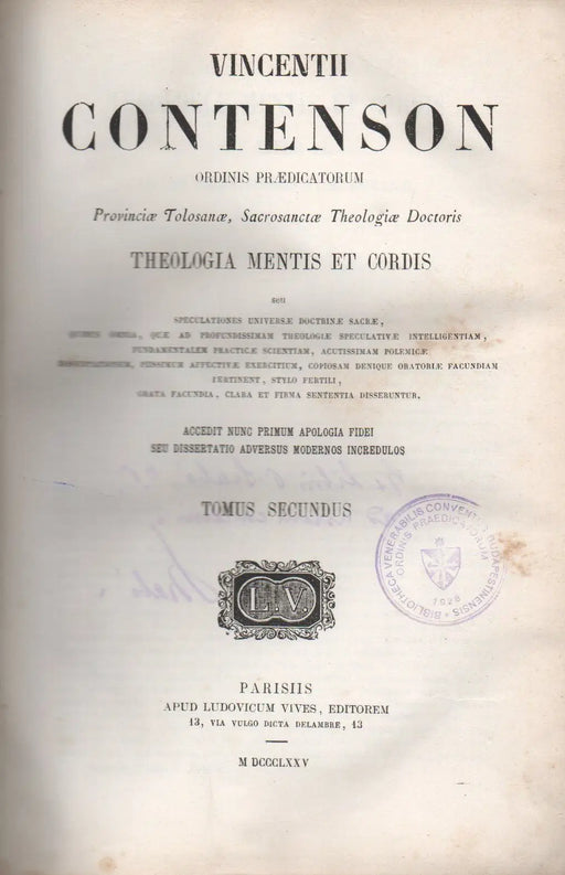 Theologia mentis et Cordis II. - Oskola Antikvárium